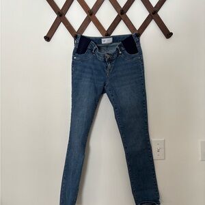 GAP Women's Maternity Classic Blue Skinny Jeans